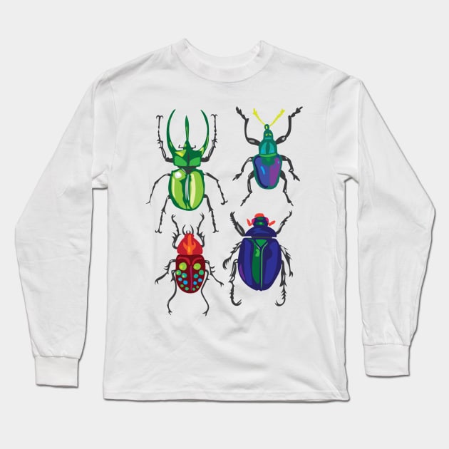 The Beetles Long Sleeve T-Shirt by pastanaut